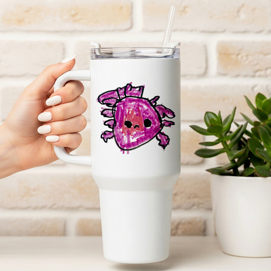 Thermal Travel Mug with Child's Artwork on it | Little Heirloom