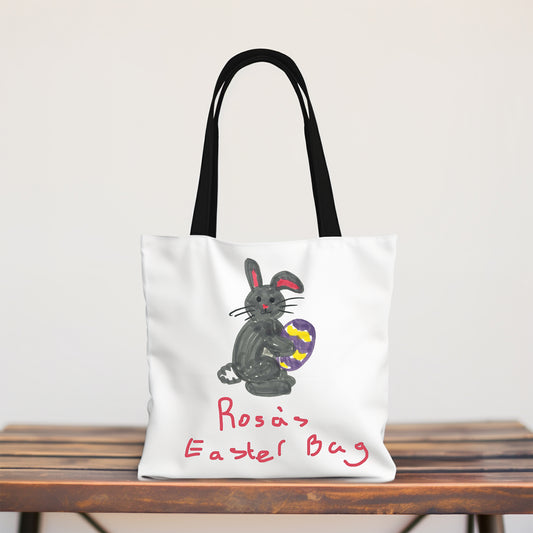 Personalised Easter Hunt Bag Drawn by Children | Little Heirloom