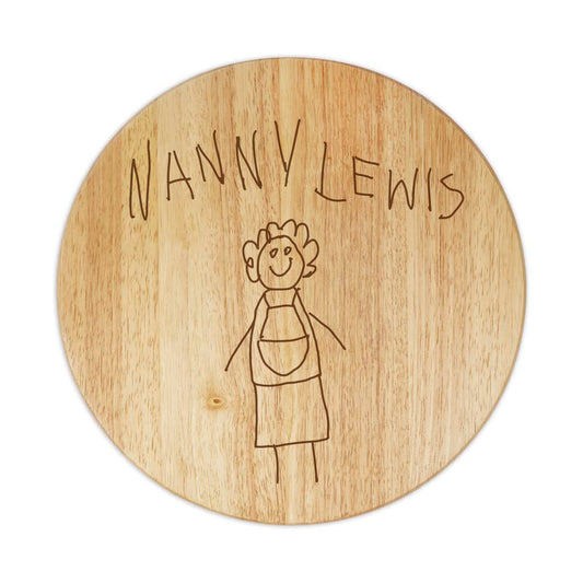 Lazy Susan Engraved with Children’s Artwork