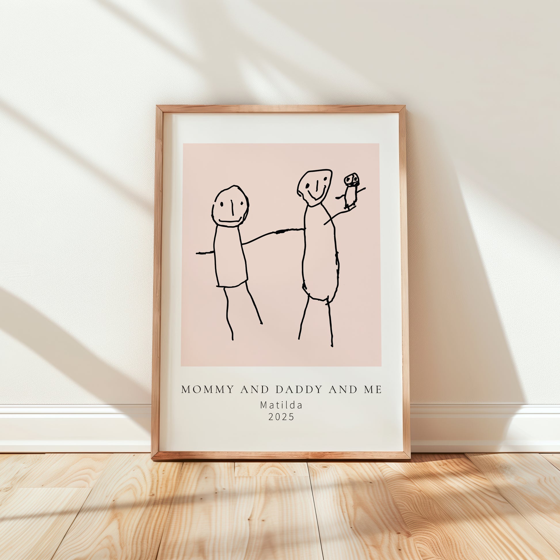 Gallery Style Artwork of Child's Drawing | Little Heirloom