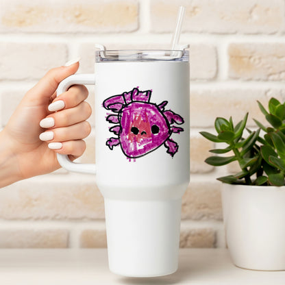 Thermal Travel Mug with Child's Artwork on it | Little Heirloom