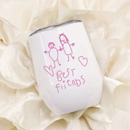 Travel Tumbler for Teachers made with Child's Artwork |Little Heirloom