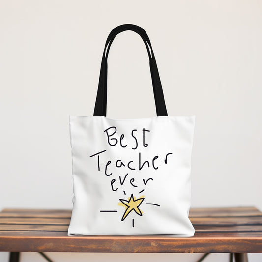 Teacher Tote Bag Made from Children's Artwork | Little Heirloom