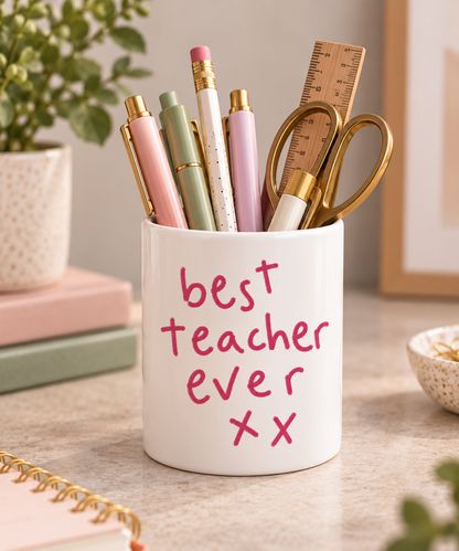 Pen Pot for Teachers Made From Your Children's Artwork
