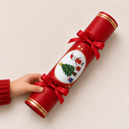Child’s Artwork Christmas Crackers - Pack of 6 | School Fundraiser
