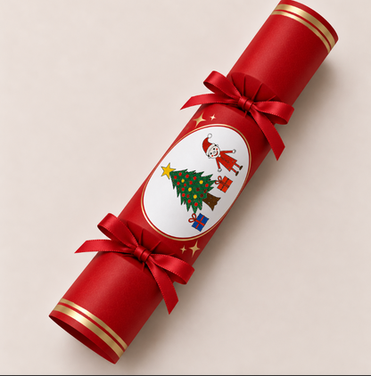 Christmas Cracker made with Children's Artwork | Little Heirloom