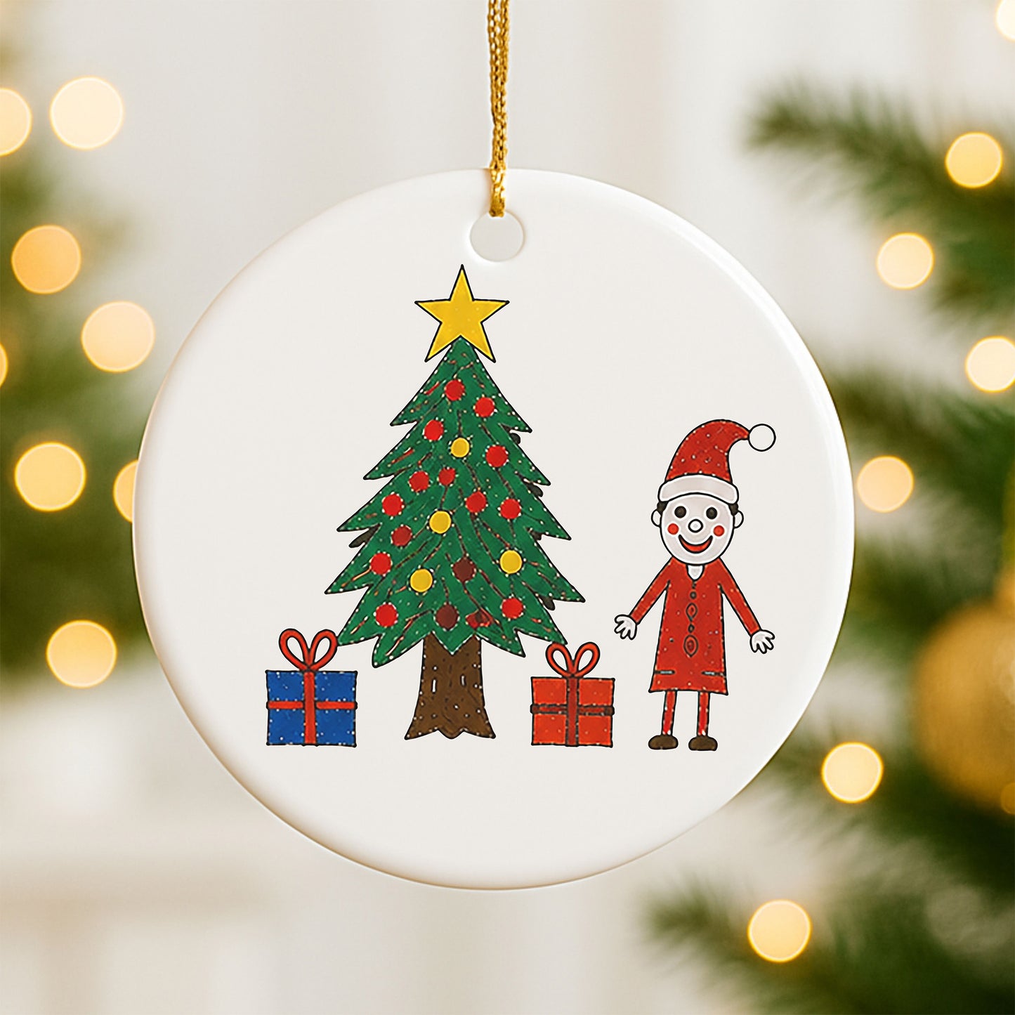 Child’s Artwork Christmas Decoration | School Fundraiser