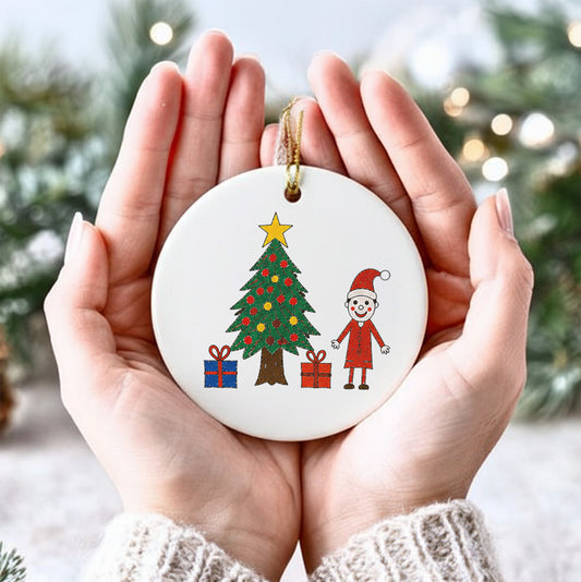 Child’s Artwork Christmas Decoration | School Fundraiser