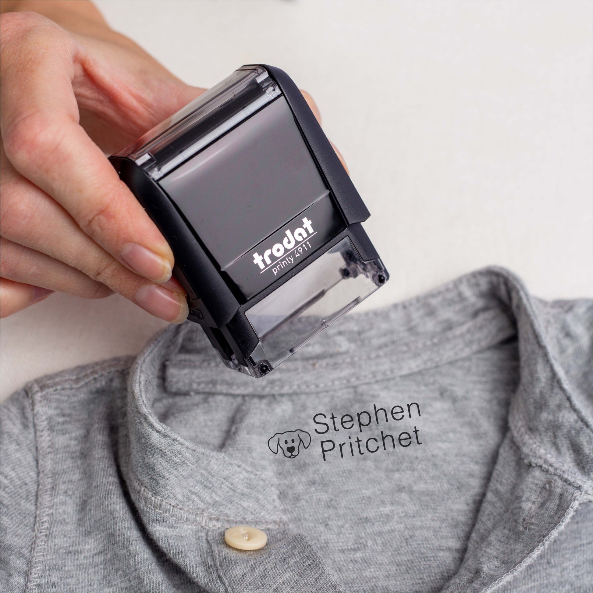 Clothing `Name Stamp for labelling school uniforms