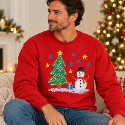 Dad's Christmas Jumper Made From His Child’s Artwork