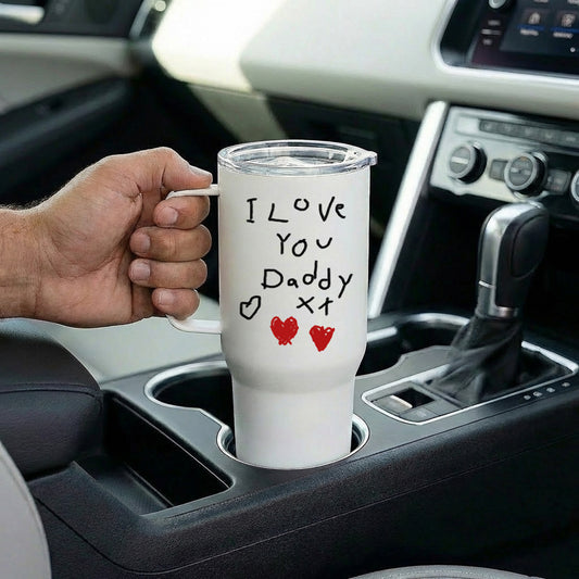 Thermal Travel Mug for Dads with Child's Writing on it | Father's Day Gifts | Little Heirloom