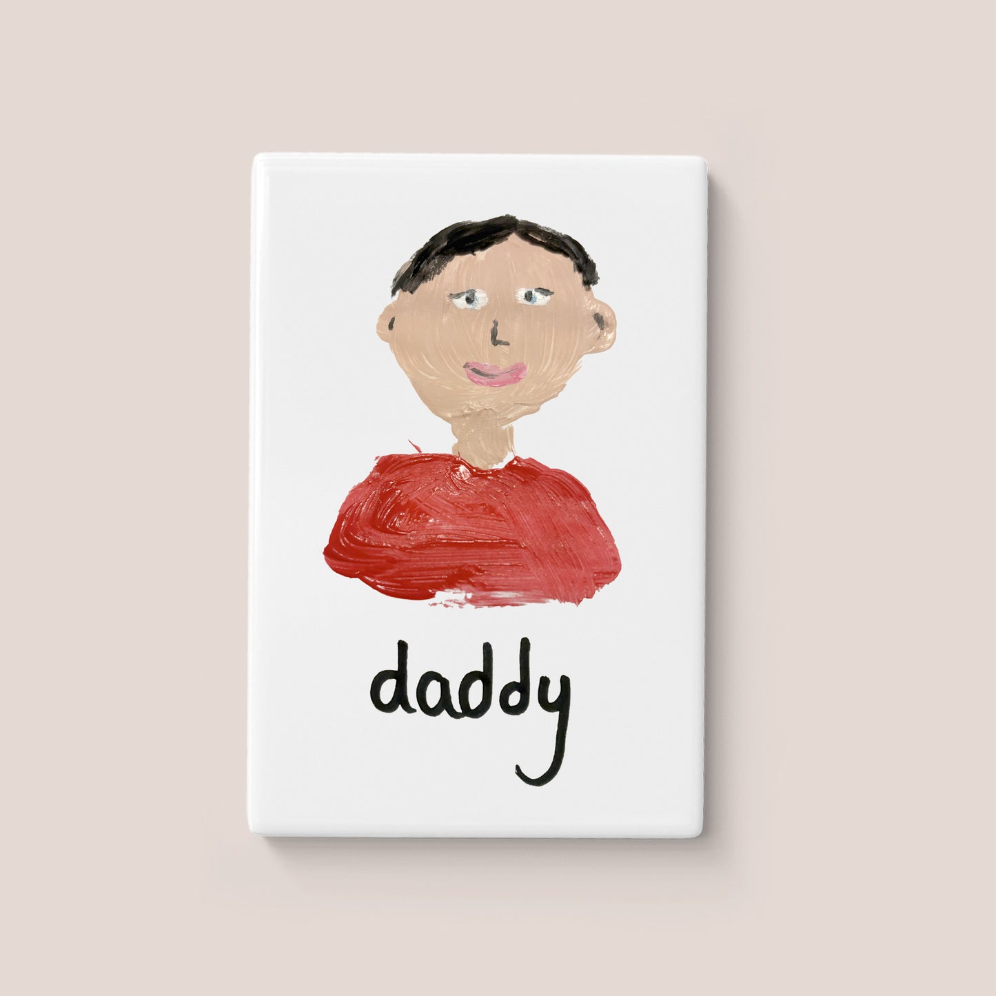 Daddy Magnet with Child's Drawing of Daddy | Gifts for Dad | Little Heirloom