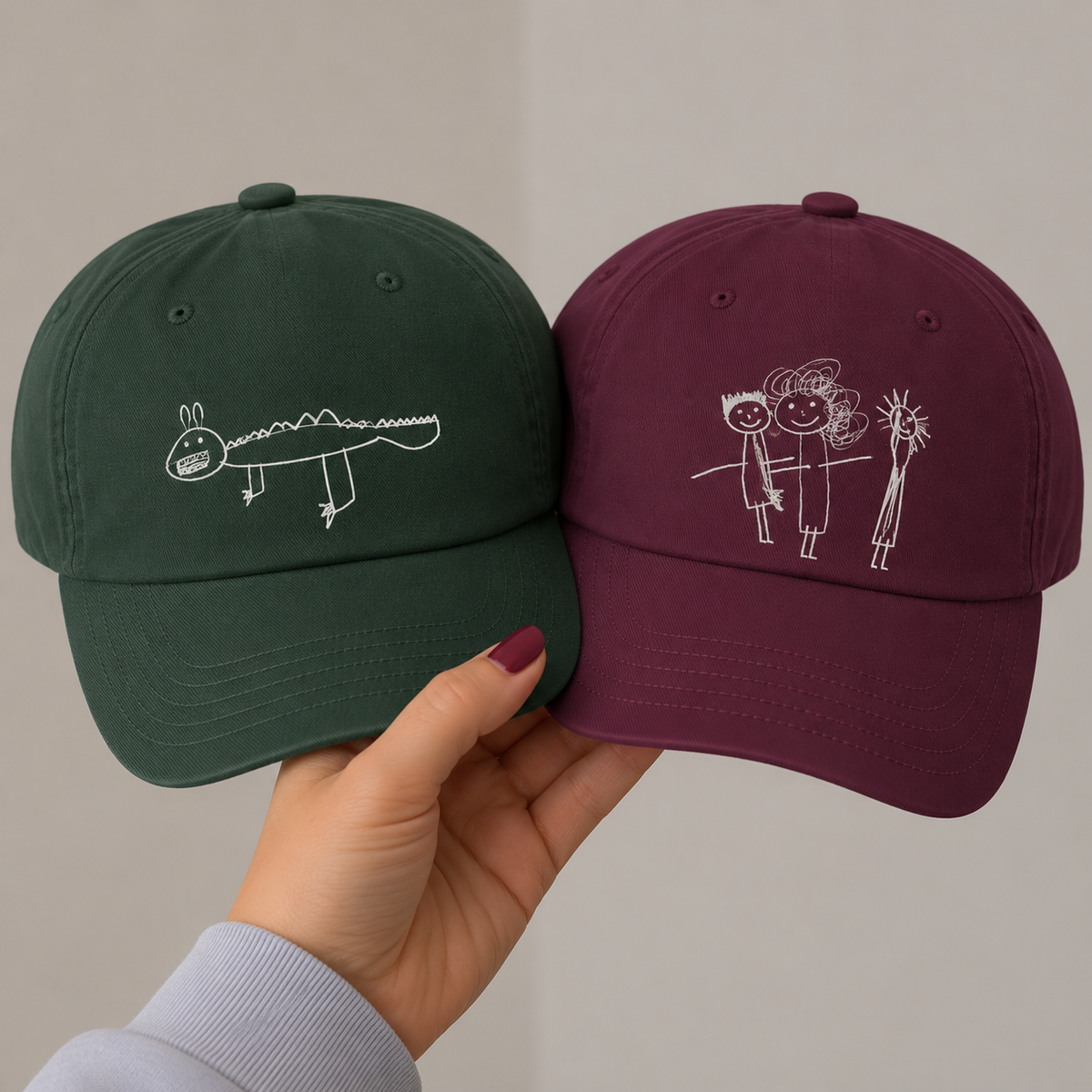 Caps for Mums - Made From Children's Artwork