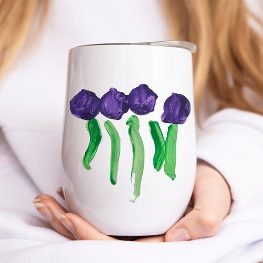 Thermal Travel Tumbler with Child's Artwork on it | Little Heirloom