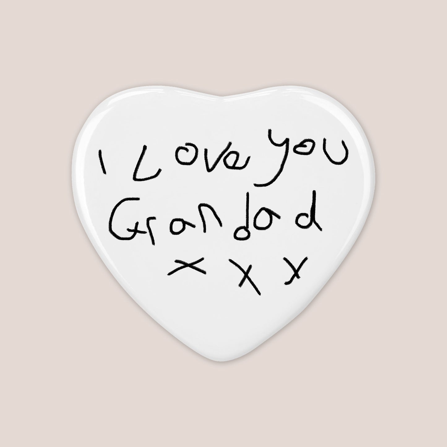 I love you Grandad Magnets made from Children's Drawings | Little Heirloom