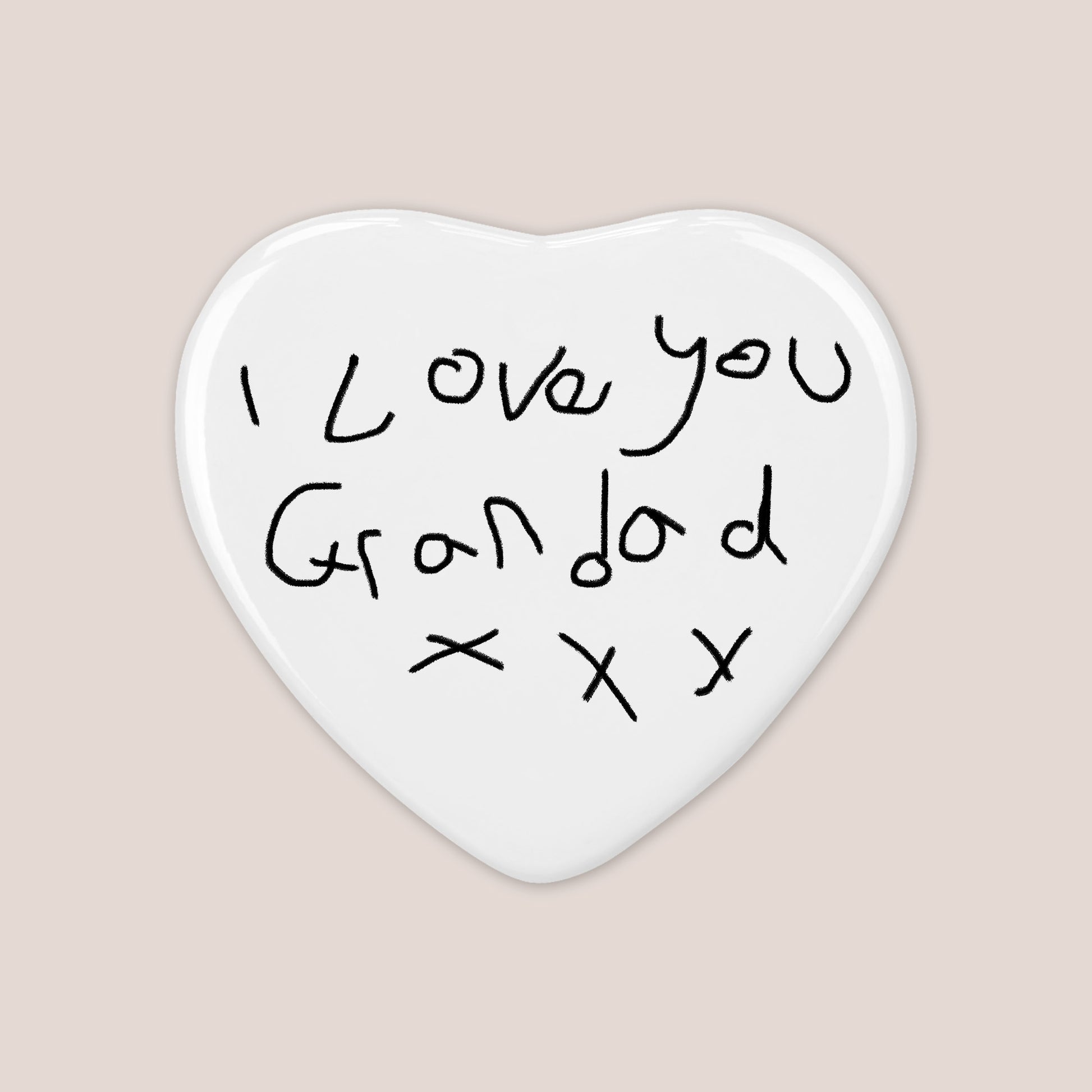 I love you Grandad Magnets made from Children's Drawings | Little Heirloom
