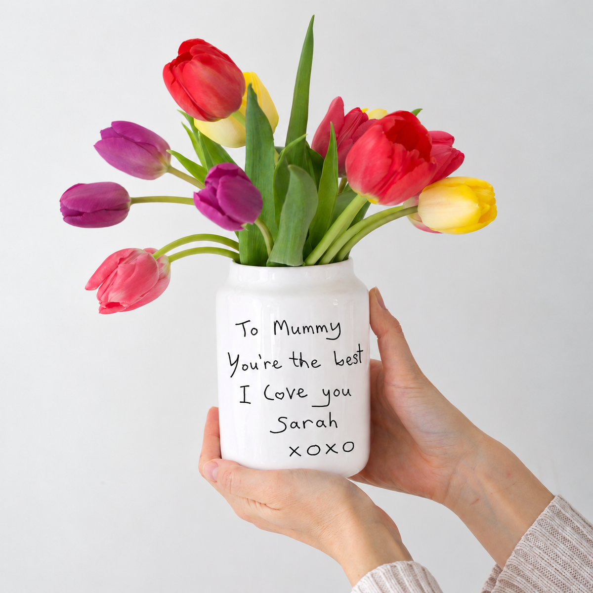 Vase Made From Your Loved One's Handwriting