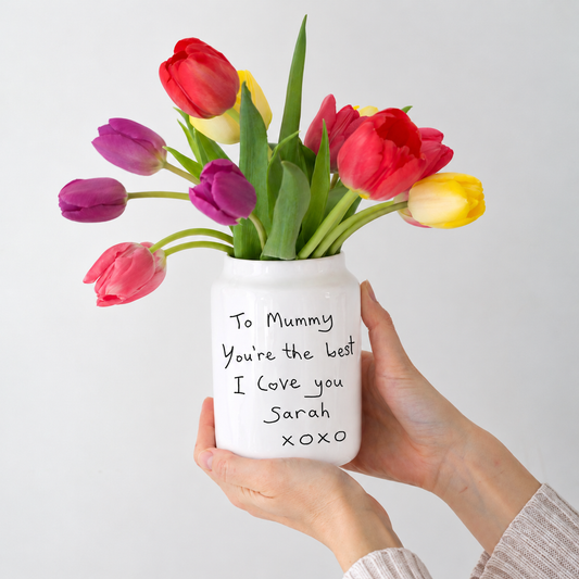 Vase Made From Your Loved One's Handwriting