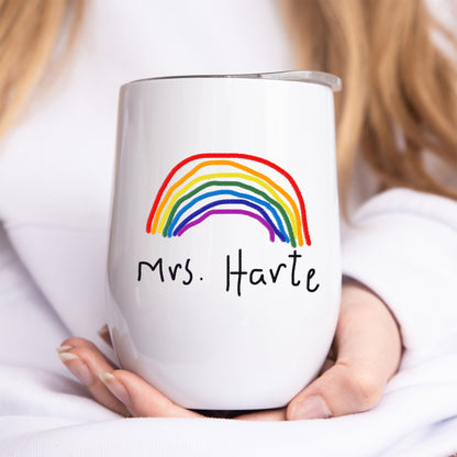 Travel Tumbler for Teachers made with Child's Artwork |Little Heirloom