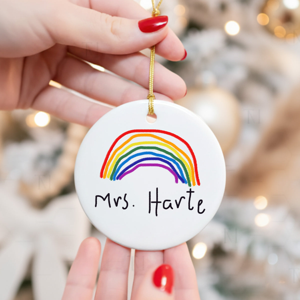 Teacher Christmas Bauble made from Children's drawings | Gift fro teachers  Little Heirloom