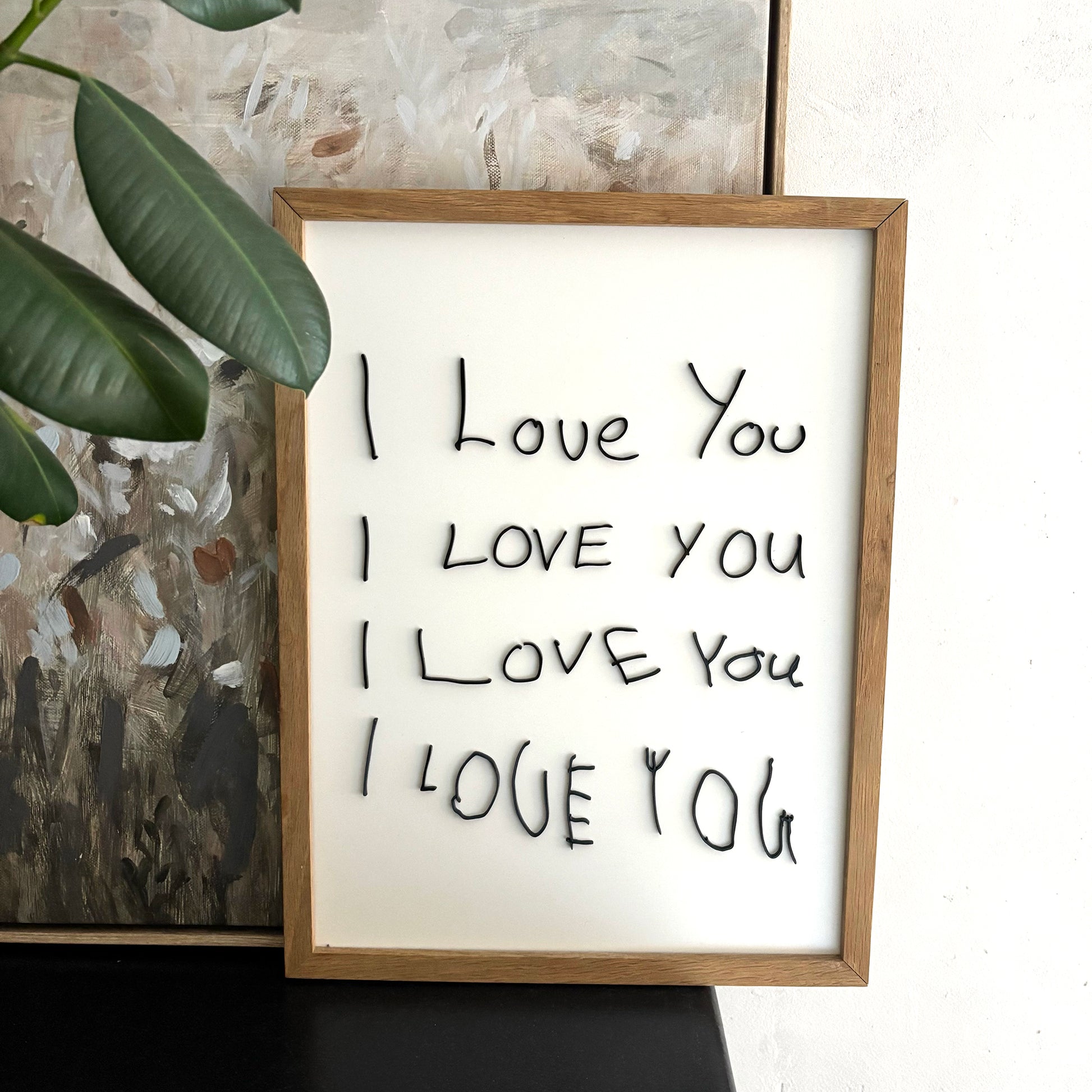 I LOVE YOU HANDWRITTEN WALL ART | LITTLE HEIRLOOM