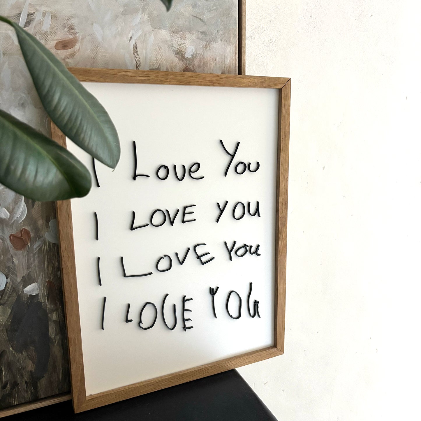 I LOVE YOU HANDWRITTEN WALL ART | LITTLE HEIRLOOM
