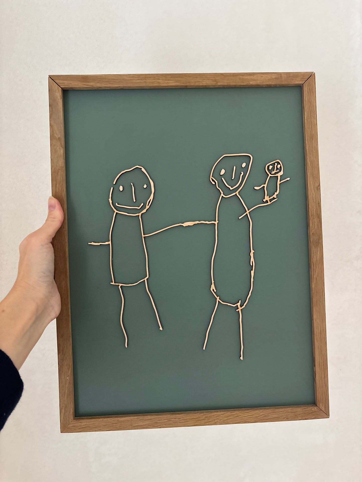 3D Wooden Wall Art of Chid's Artwork | Little Heirloom