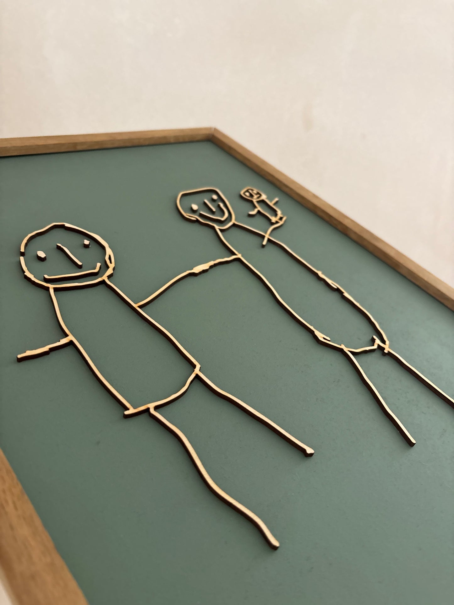 3D Wooden Wall Art of Chid's Artwork | Little Heirloom