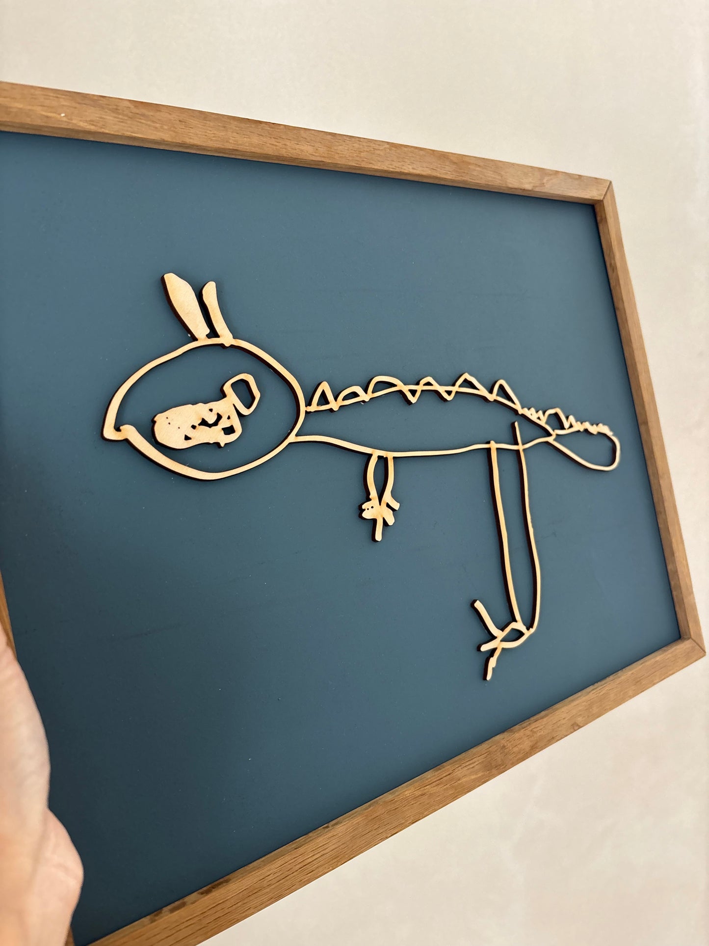 3D Wooden Wall Art of Chid's Artwork | Little Heirloom
