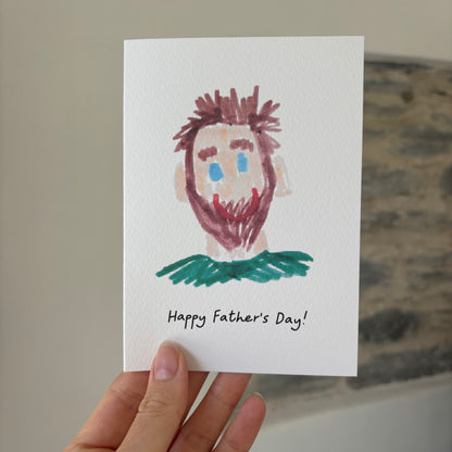 Greeting Card made from child's drawing | Little Heirloom