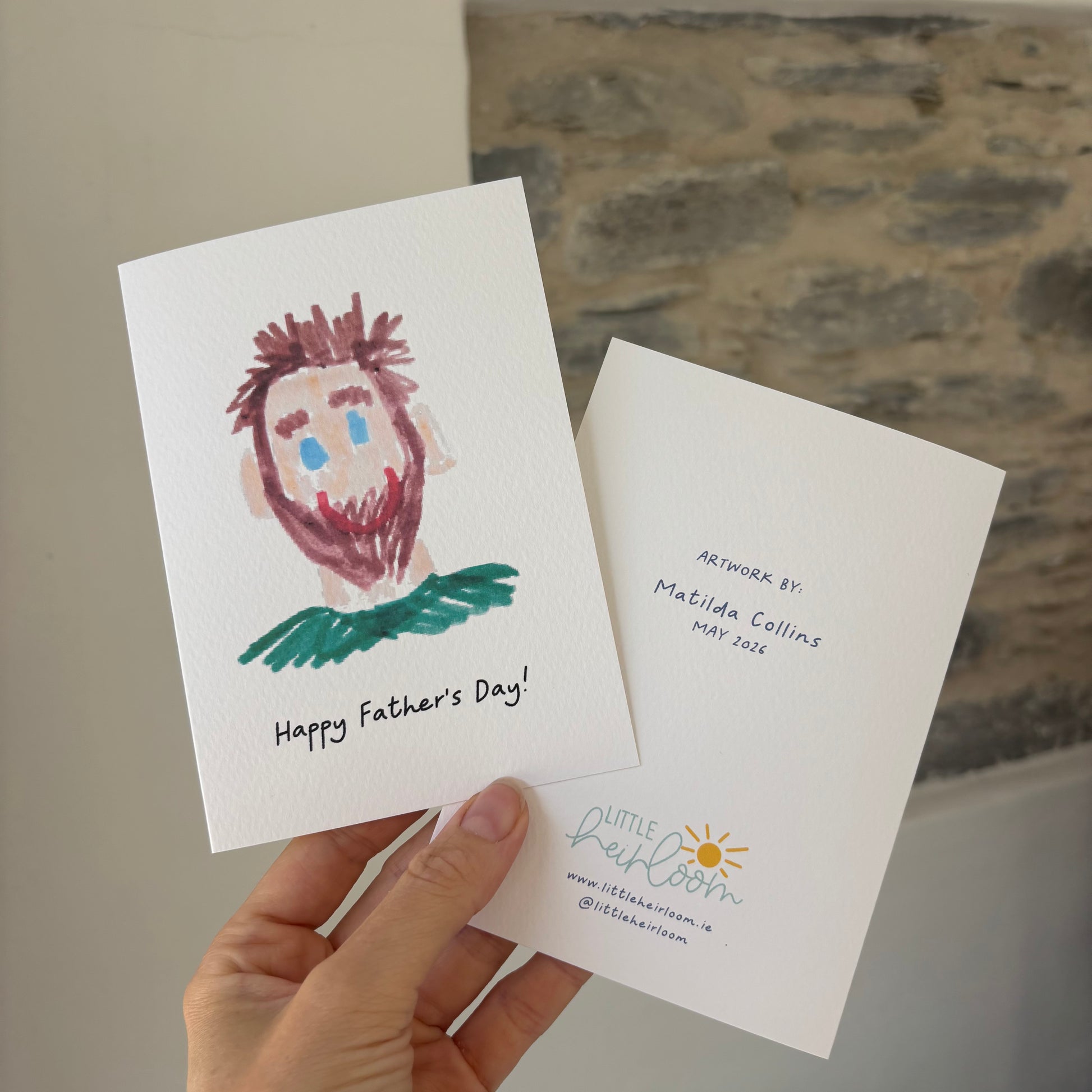 Greeting Card made from child's drawing | Little Heirloom
