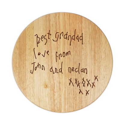 Lazy Susan Engraved with Your Loved One's Handwriting