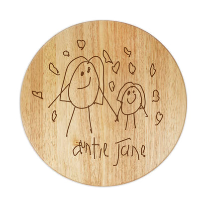 Lazy Susan Engraved with Children’s Artwork