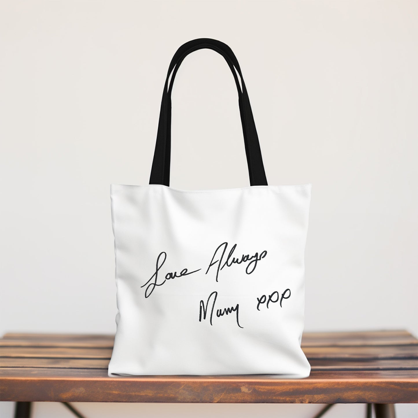 Tote Bag with Mum's Handwriting Printed on Front | Little Heirloom