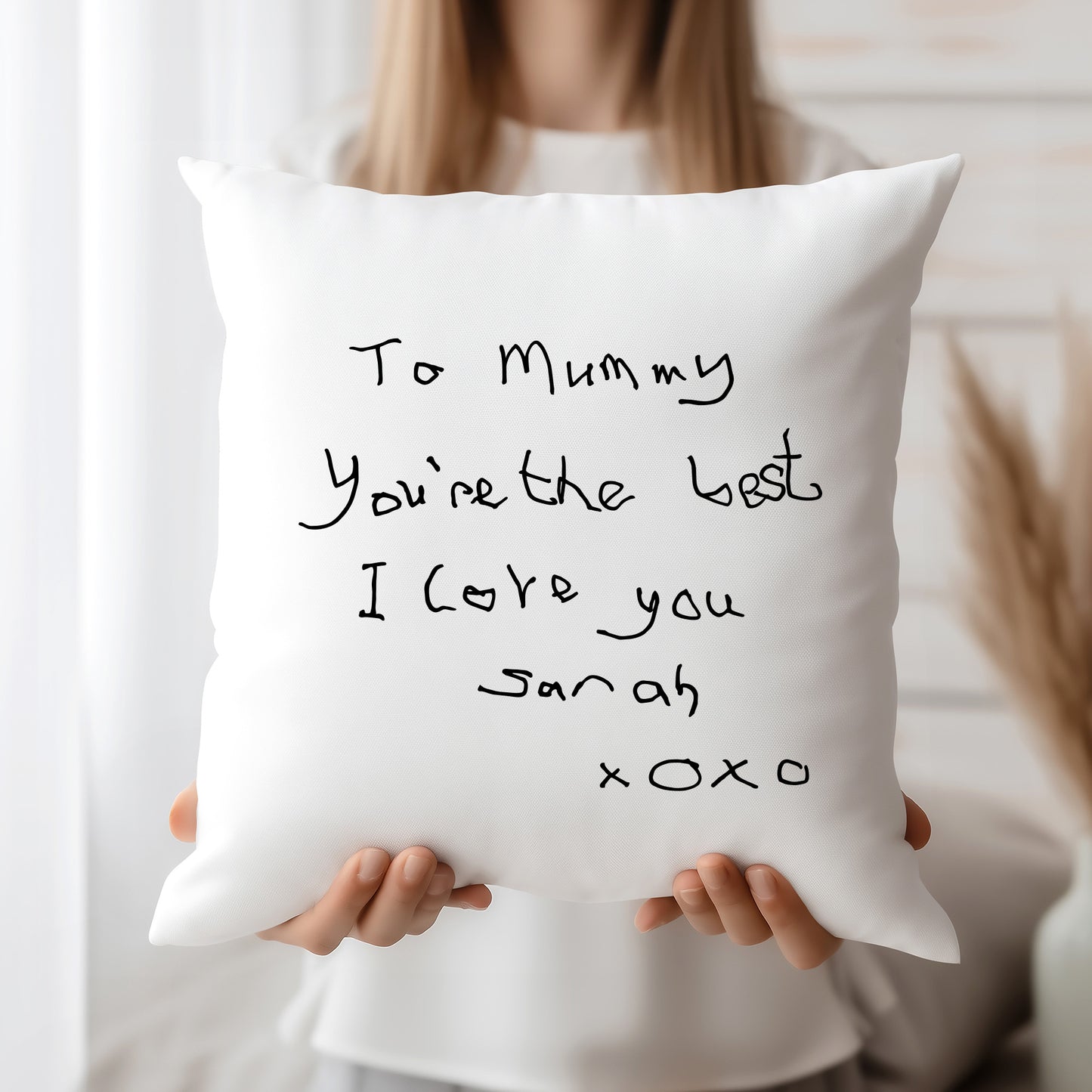Cushion Made From Your Loved One's Handwriting