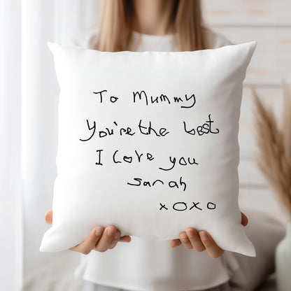 Cushion Made From Your Loved One's Handwriting