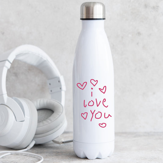 Thermal Water Bottle made from Your Loved One's Handwriting
