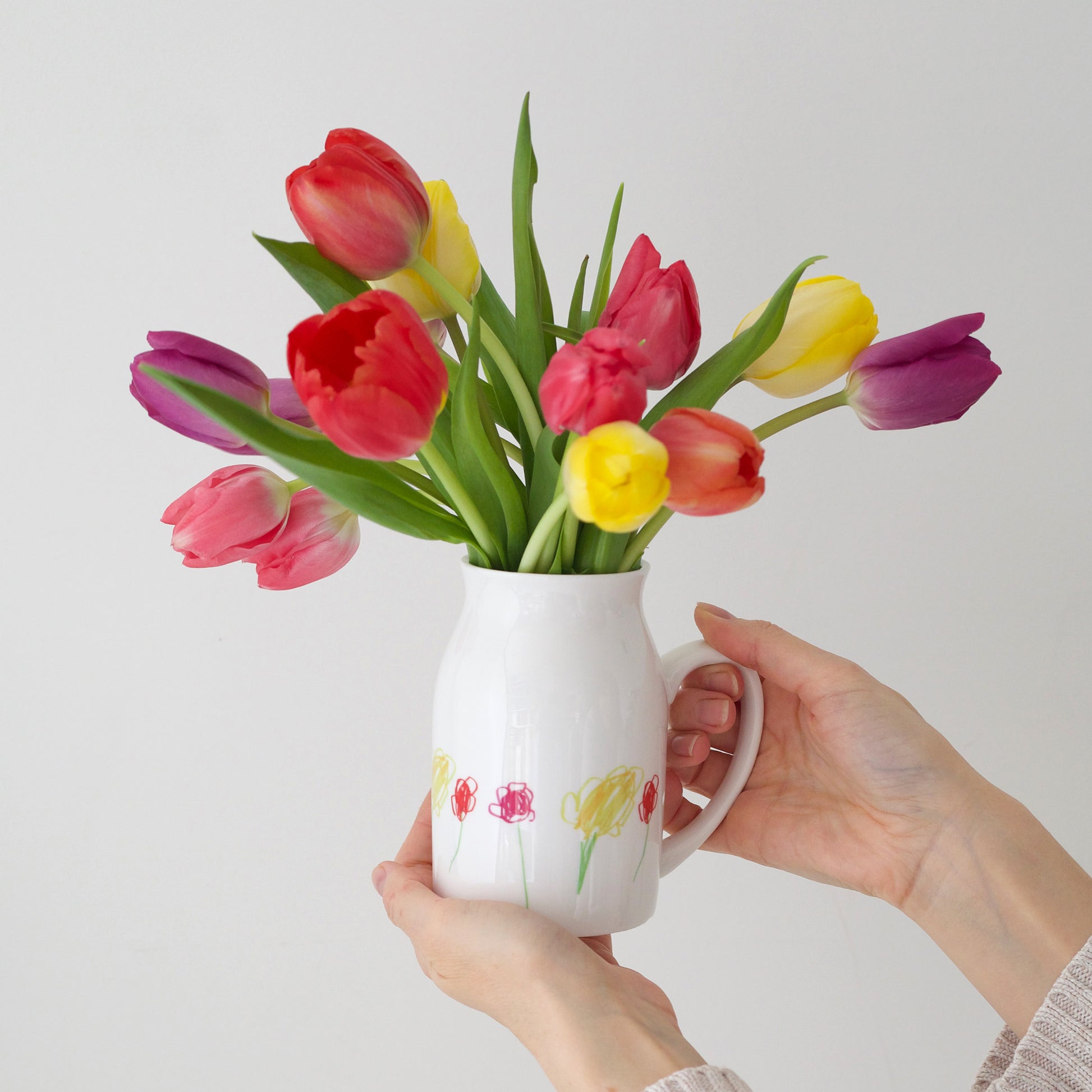 Vase with Child's Drawing | Gifts for Mothers Day | Little Heirloom
