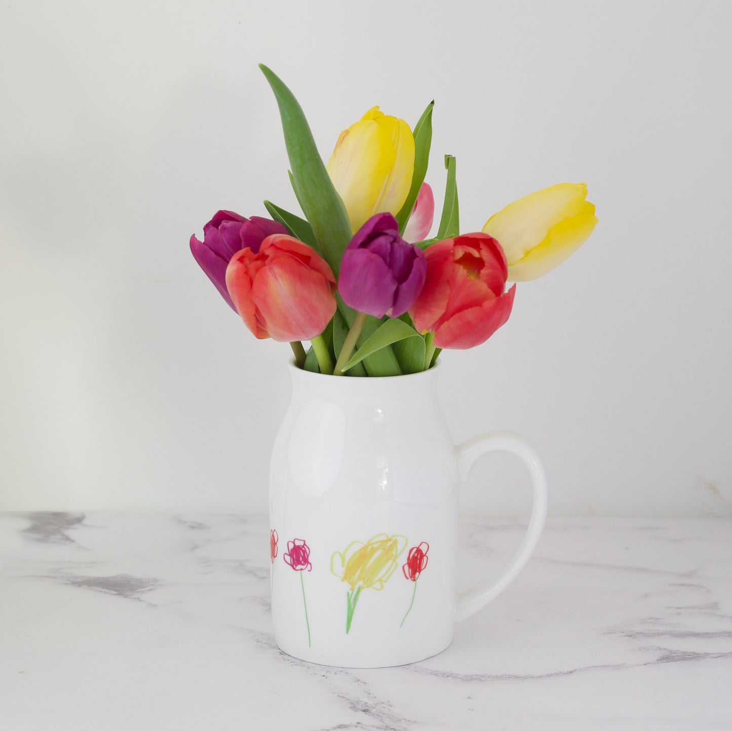 Vase with Child's Drawing | Gifts for Mothers Day | Little Heirloom