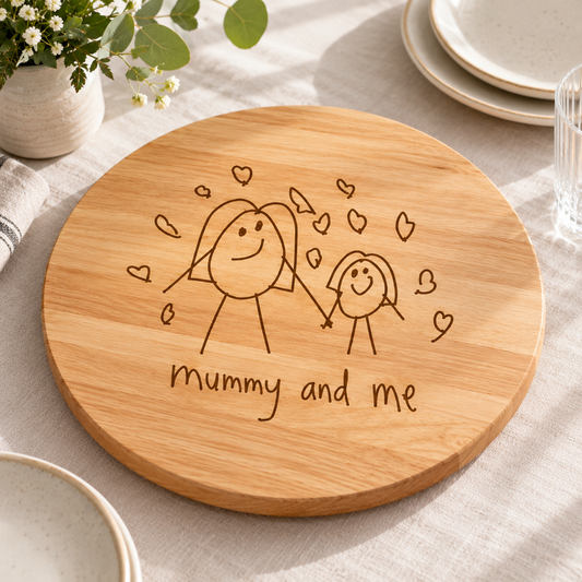 Lazy Susan Engraved with Children’s Artwork