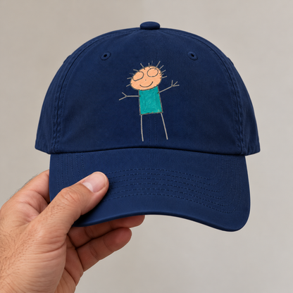 Caps for Dads - Made From Children's Artwork
