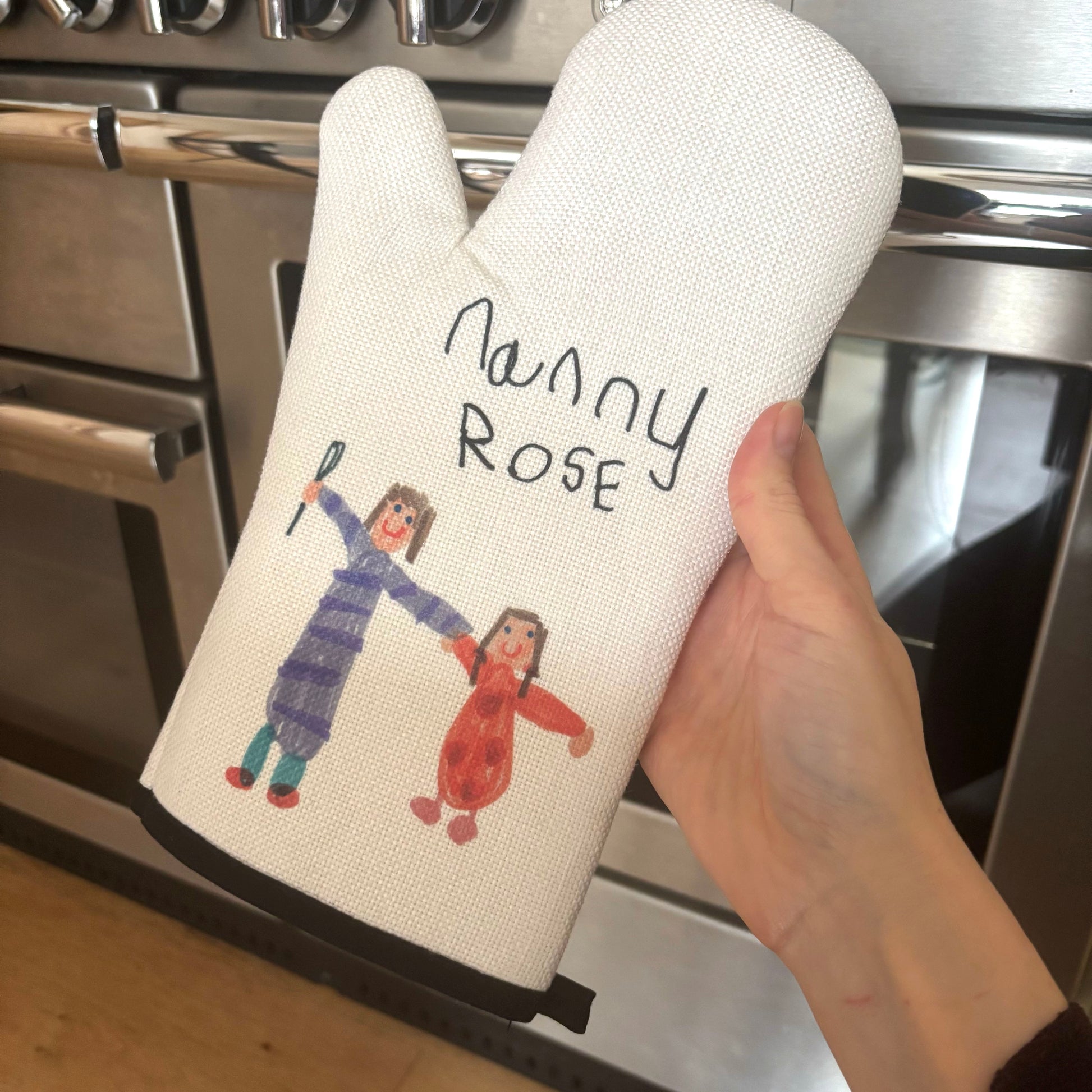 Oven Mitt made using Children's Artwork | Gifts for Mums | Little Heirloom