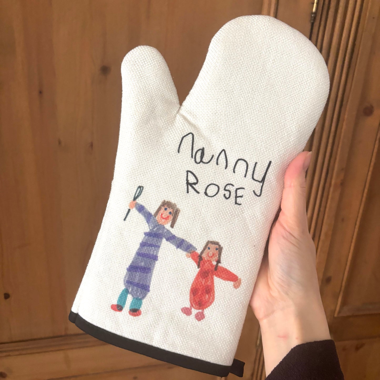 Oven Mitt made using Children's Artwork | Gifts for Mums | Little Heirloom