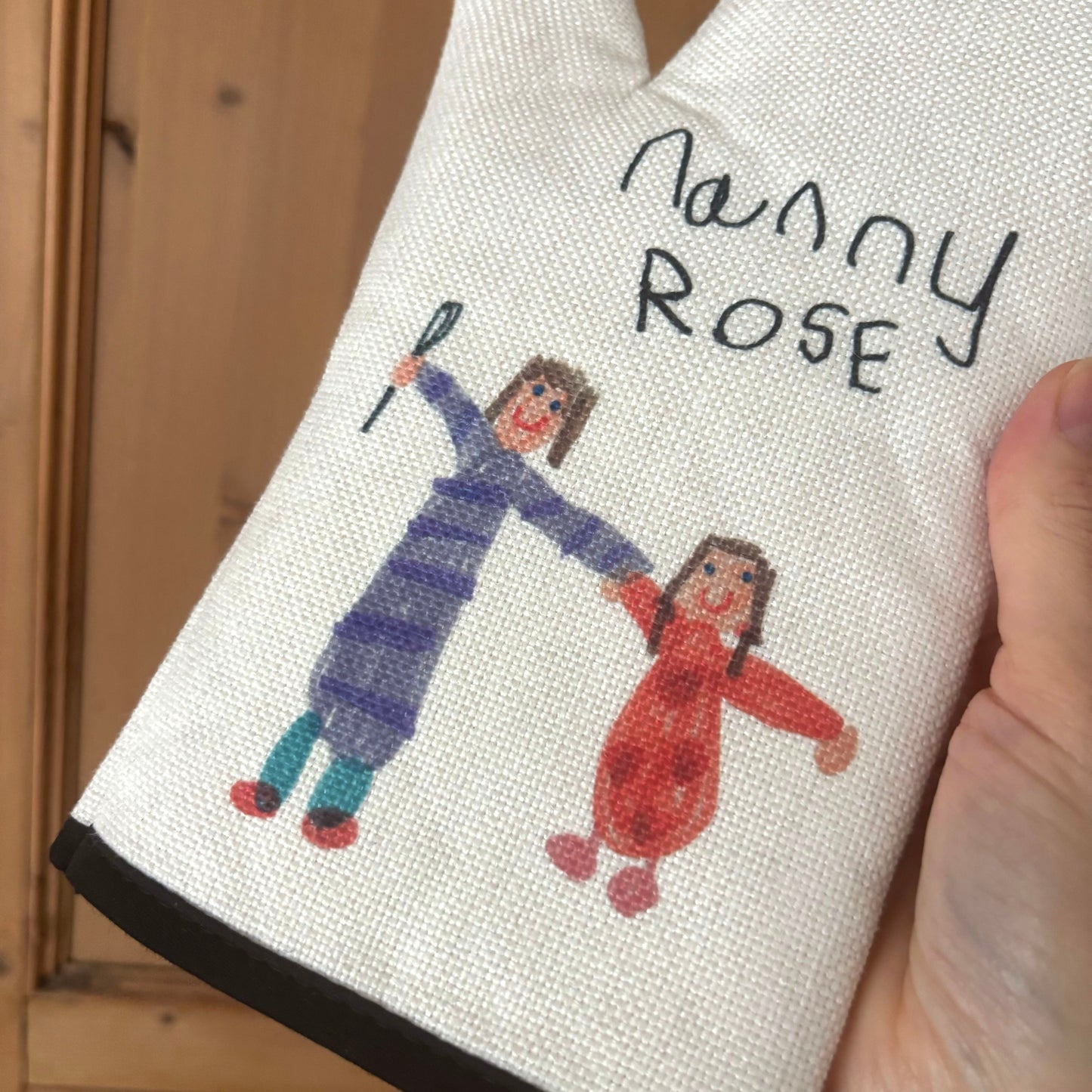 Oven Mitt made using Children's Artwork | Gifts for Mums | Little Heirloom