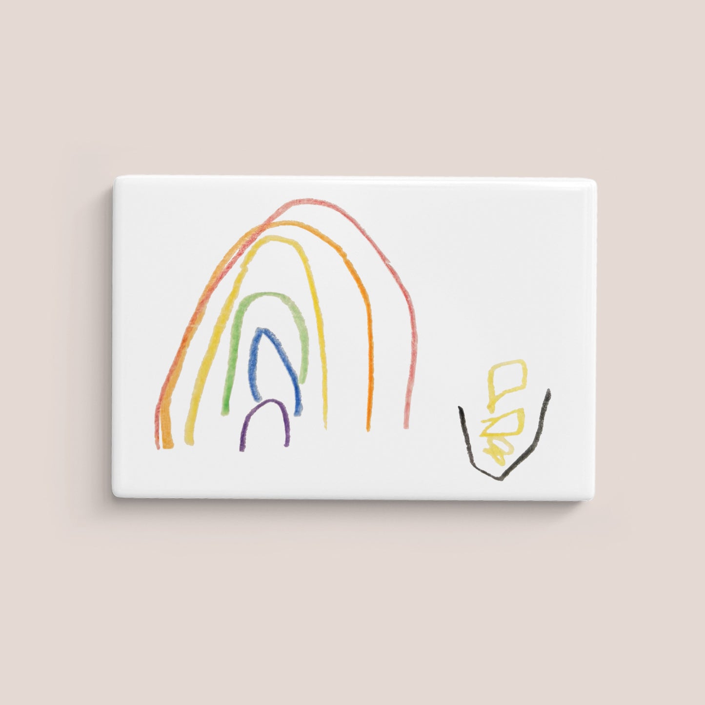 Rainbow Magnet made from Children's Drawing | Little Heirloom