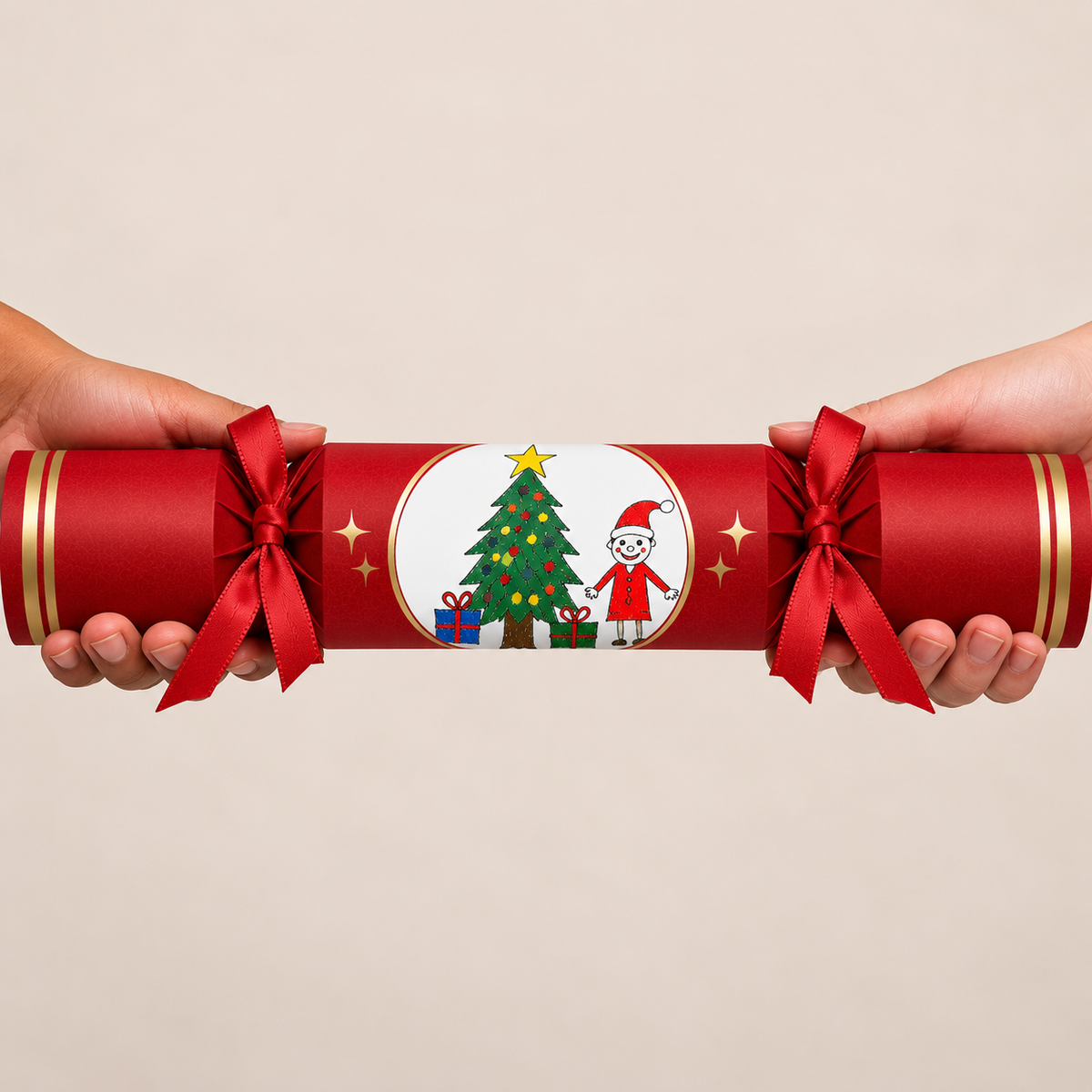 Child’s Artwork Christmas Crackers - Pack of 6 | School Fundraiser