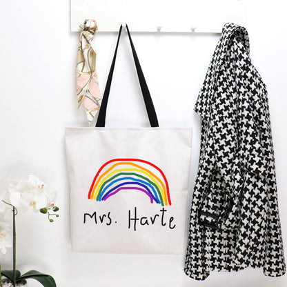 Teacher Tote Bag Made from Children's Artwork | Little Heirloom