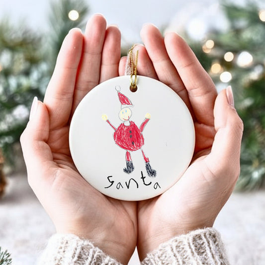 Christmas Ornament made from Child's Drawing | Little heirloom