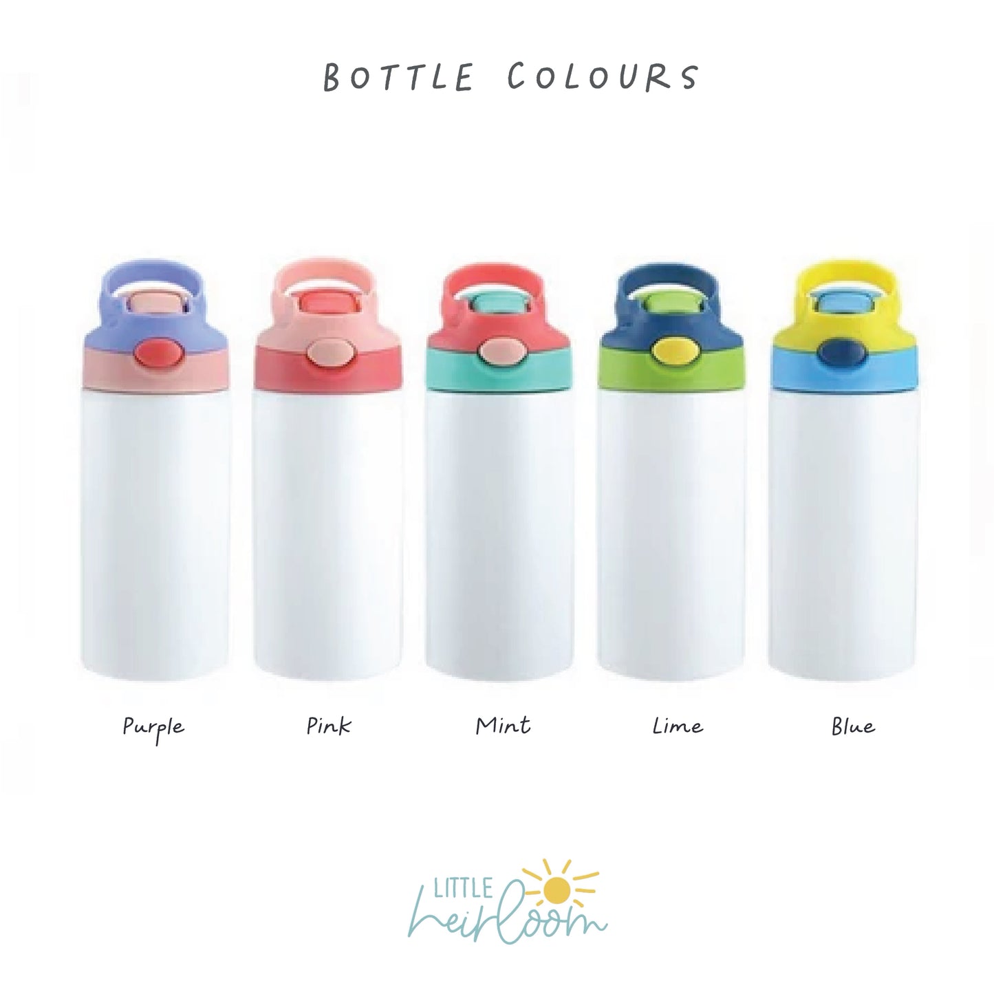 School Water Bottle Made From Your Children's Artwork