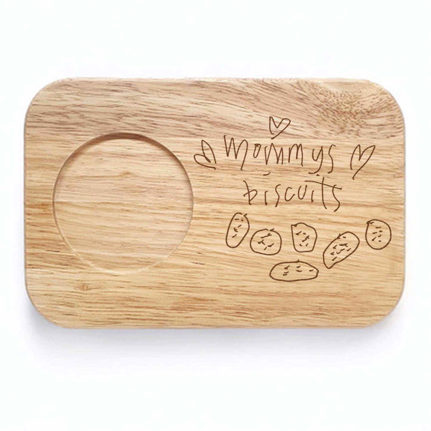 Tea & Biscuit Board Engraved with Children’s Artwork